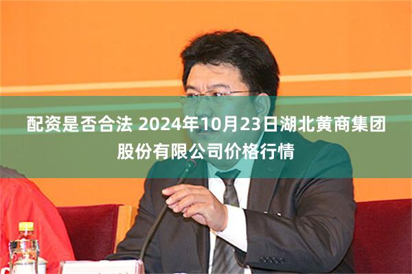 配资是否合法 2024年10月23日湖北黄商集团股份有限公司价格行情