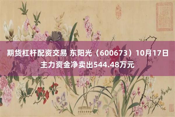 期货杠杆配资交易 东阳光（600673）10月17日主力资金净卖出544.48万元