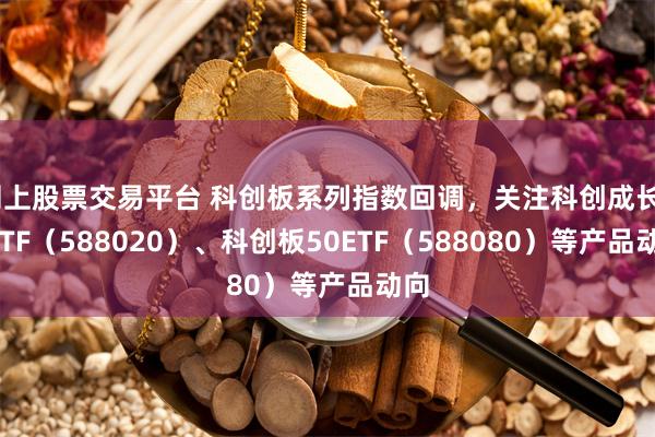 网上股票交易平台 科创板系列指数回调，关注科创成长50ETF（588020）、科创板50ETF（588080）等产品动向