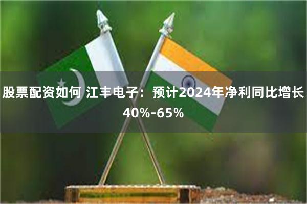 股票配资如何 江丰电子：预计2024年净利同比增长40%-65%